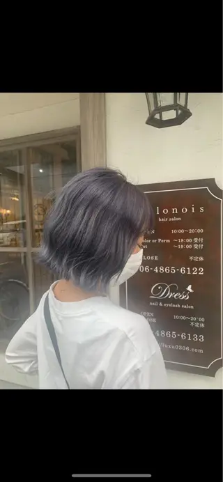 ショート カラー パーマ ヘアアレンジ 韓国♡ワンホン系 ♡YURIのヘアスタイル