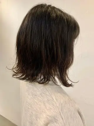 ミディアム パーマ ピンクベージュ/新潟 万代/高橋桃葉🍑のヘアスタイル