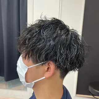 ショート 髪質改善× ハイライト溝江のヘアスタイル