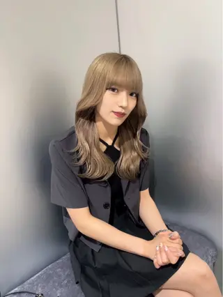 セミロング カラー レイヤー×髪質改善 マネージャー安藤光司のヘアスタイル