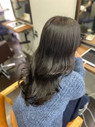 ロング カラー ヘアアレンジ 🍒ᩚ名駅/艶髪 縮毛矯正/あゆ🍒ᩚのヘアスタイル