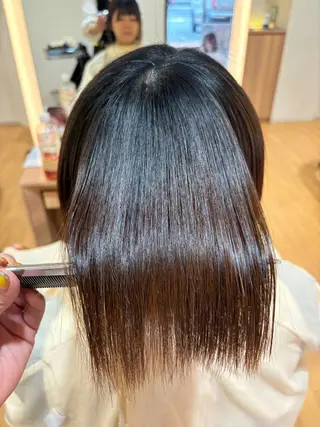 ミディアム 髪質改善カラー 清利あやなのヘアスタイル