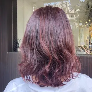 ミディアム カラー これた🧸ヘアメ職人 ♡髪質改善♡カラーのヘアスタイル