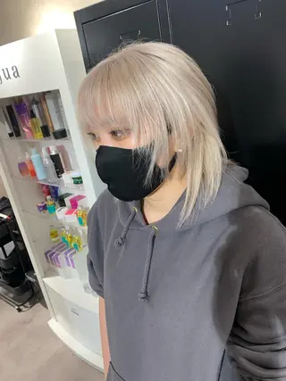 ミディアム カラー Selene hair 難波店のヘアスタイル