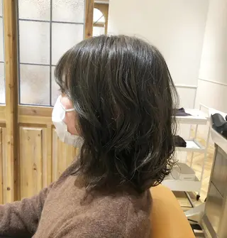 セミロング カラー ヘアアレンジ ✨🌿大人可愛い愛さ れhair🌿✨松本のヘアスタイル