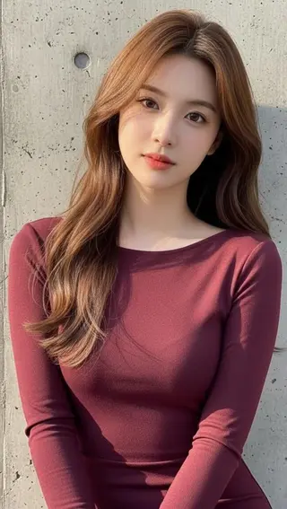 ロング カラー パーマ さく/髪質改善× 縮毛矯正/町田のヘアスタイル