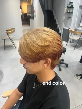 ミディアム カラー メンズ メンズカット/パーマ Yoshiのヘアスタイル