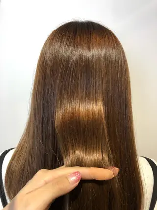 ロング カラー 青野 文香のヘアスタイル