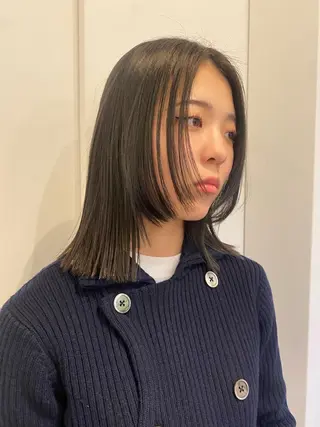 ミディアム 永田 愛莉のヘアスタイル