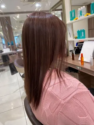 ロング カラー ナチュラル暖色カラー 🤎 佐藤栞のヘアスタイル