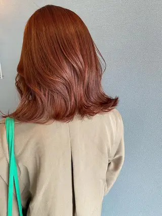 ミディアム カラー 似合わせカラーパーマ 🌿kitin米川のヘアスタイル