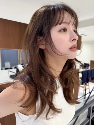 ロング カラー 小顔ボブ jilblanカホのヘアスタイル