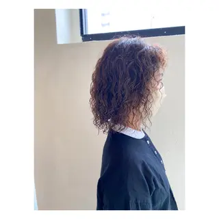 ミディアム パーマ 菊池大一 溝の口パーマのヘアスタイル