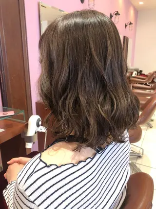 ミディアム カラー 大阪長居🌱野見山 卓也のヘアスタイル