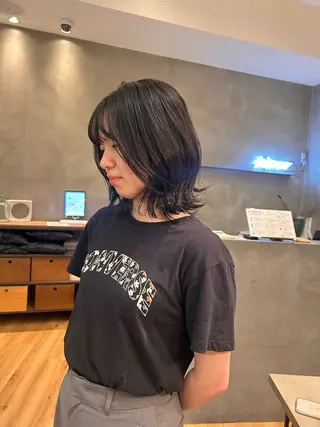 ミディアム カラー 透明感カラー️️ /東大阪/はるあ️のヘアスタイル