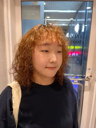 セミロング パーマ dogstar小林諒 レイヤー/パーマのヘアスタイル