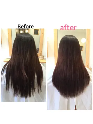 セミロング ロング パーマ ツヤ髪専門美容師 桑原 和誠のヘアスタイル