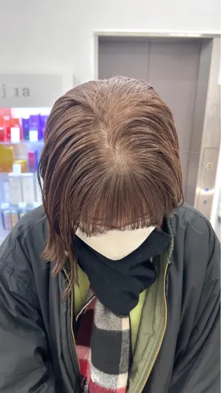 ミディアム ✨ブリーチ/顔周り レイヤー¦YUKA✨のヘアスタイル