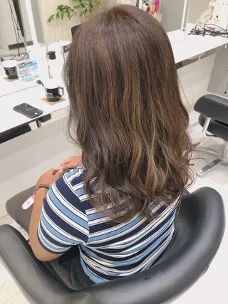 セミロング 岸 保奈美のヘアスタイル