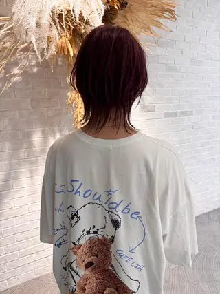 ショート カラー ヘアアレンジ ボブぷる艶🌈 艶髪矯正✨遠藤龍雅のヘアスタイル