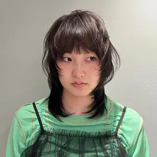 ミディアム カラー 似合わせカット 🌿しゃらのヘアスタイル