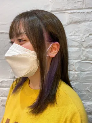 セミロング カラー uros.所属・メンズパーマ/ エクステ🌞セナのヘアスタイル