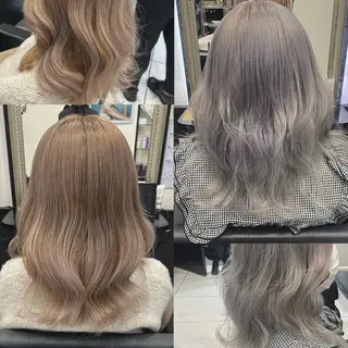 セミロング カラー 長田 麻友子のヘアスタイル