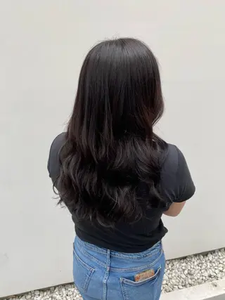 ロング Rinka/梅田/ 透け感カラー🤎のヘアスタイル