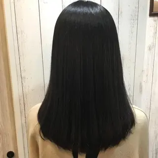 セミロング カラー パーマ embrace エンブレイスのヘアスタイル