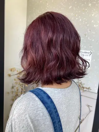 ミディアム カラー 艶カラー3850 まいのヘアスタイル