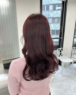 ロング カラー ダブルカラー 韓国ヘアKYONのヘアスタイル