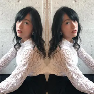 セミロング あらき ちさとのヘアスタイル