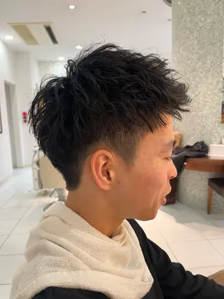 メンズ 金安 かんたのヘアスタイル