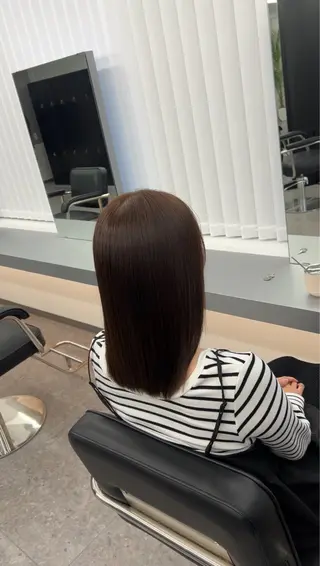 ミディアム 髪質改善ストレート Kantaのヘアスタイル