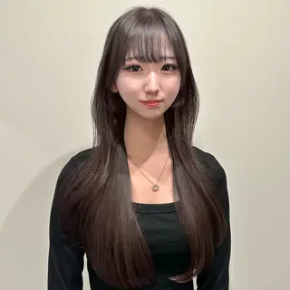 ロング 🌹ハッシュカット、 レイヤー韓国ヘア🌹のヘアスタイル