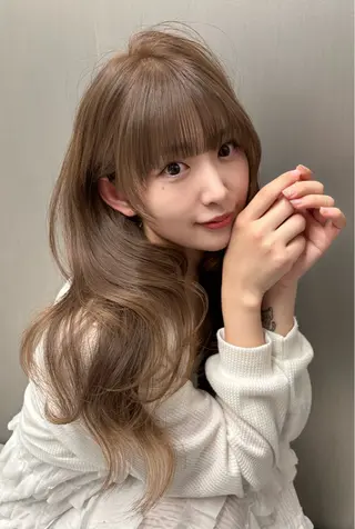 ロング カラー 堤 翔平のヘアスタイル