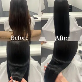 ロング カラー 髪質改善×矯正🫧 韓国ヘアasamiのヘアスタイル