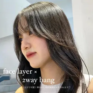 ミディアム 🐈‍⬛韓国ヘア カノン♥️のヘアスタイル