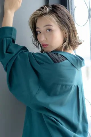 ショート カラー ヘアアレンジ ✨前田 優・2拠点✨ ✨恵比寿・札幌店✨のヘアスタイル