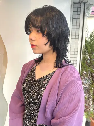 セミロング 🐺高椋 海/ウルフ/レイヤーのヘアスタイル