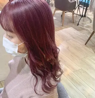 セミロング カラー 暖色/まろベージュ/ シカタユウカのヘアスタイル