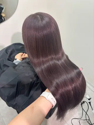 ロング カラー 広島/わかな/ヘア セット/オリーブのヘアスタイル