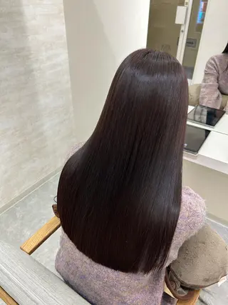 ロング カラー ヘアアレンジ 髪質改善&艶感カラー 🪄岡井美結のヘアスタイル