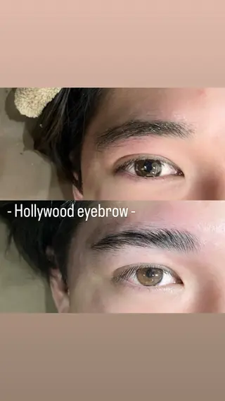 アイブロウ 似合わせカット暖色 カラーhiyonaのヘアスタイル