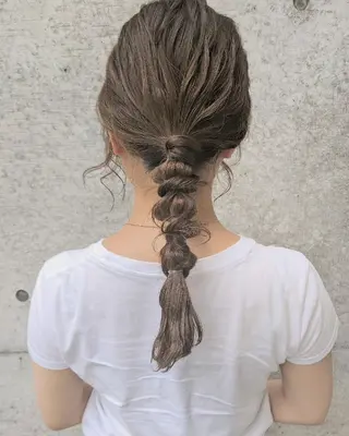 ロング ヘアアレンジ カラー 南堀江 möwen ( メーヴェ )所属・mowen RUIのヘアスタイル