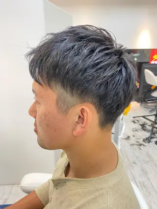 メンズ ⭐️透明感カラー/ パーマ⭐️宮野翔のヘアスタイル