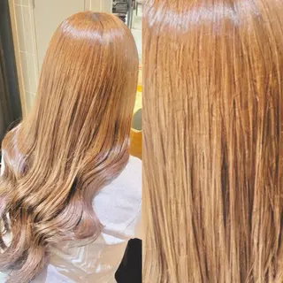 ロング カラー ラフィスヘアードープ所属・👑髪質改善wカラー /ハイトーン/アユカのヘアスタイル