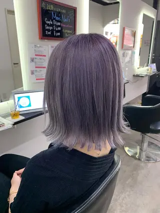 ショート カラー RAIA💎ケア ブリーチ＆パーマ💎のヘアスタイル