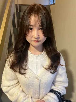 ロング カラー SIKI yuuna レイヤーカット🪽のヘアスタイル