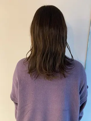 セミロング カラー なりたいが叶う ながしまじゅんきのヘアスタイル